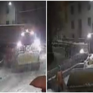 Neve in Val Bormida: due camion bloccati a Roccavignale sulla Sp28 bis