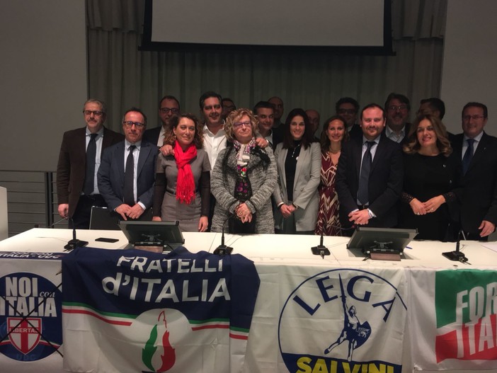 Savona, presentati i candidati della coalizione del centrodestra