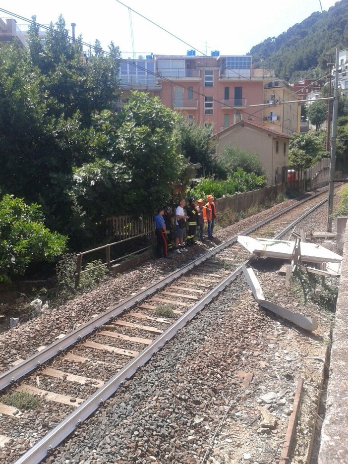 Due rinvii a giudizio per il crollo del muro della palestra di Laigueglia sui binari