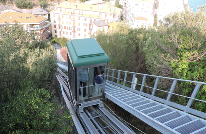 Celle Ligure, riparata la Funicolare dei Bottini