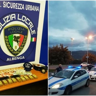 Smantellato traffico di droga ad Albenga, la polizia locale sequestra 1kg e 400 grammi di hashish: due arresti e una denuncia