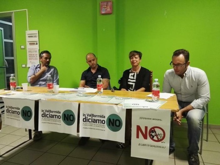 La Val Bormida dice no al referendum: ieri primo incontro ad Altare organizzato dal Comitato civico &quot;Cairo per il NO&quot;