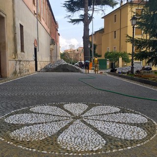 A Loano completati i lavori di pavimentazione del sagrato della Chiesa di Sant'Agostino