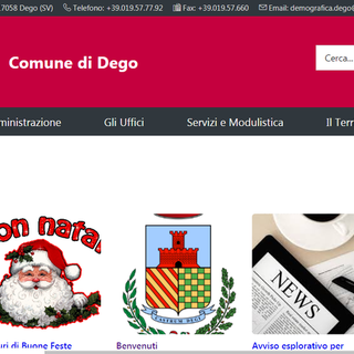 Dego, nuova veste grafica per il sito del Comune