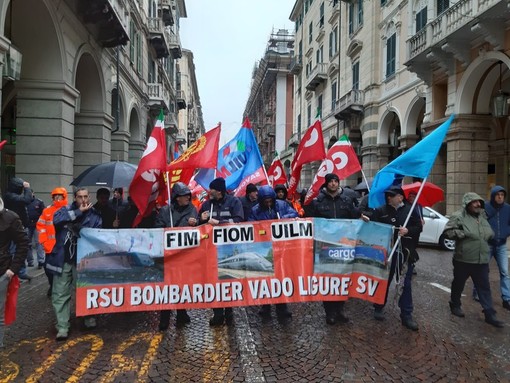 AGGIORNAMENTO ore 14:30: sciolto il picchetto di Bombardier a Savona, in attesa di nuove informazioni dal MISE