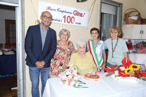 Carcare in festa per i 100 anni di Candida &quot;Gina&quot; Pirotto