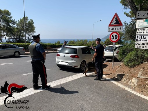 Ferragosto di super lavoro per i carabinieri della Compagnia di Alassio: controlli a tappeto e 3 arresti