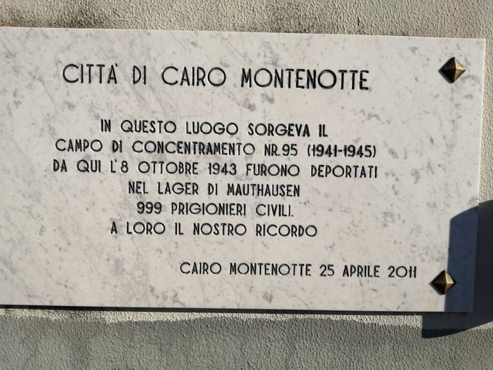 In ricordo dei quasi mille deportati dal campo di concentramento di Cairo Montenotte