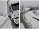 Camion intraversati causa neve: riaperta la Sp 28 bis (FOTO)