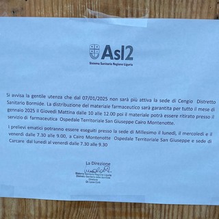 Chiusura del centro prelievi, Pd Cengio: &quot;Dalla giunta Dotta ci saremmo aspettati le barricate&quot;