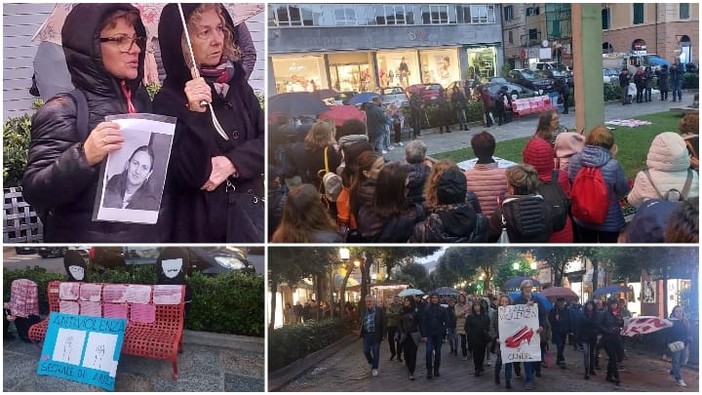 Camminata e presidio da Villapiana a Piazza Giulio II per Etleva e Danjela: &quot;Non pensate di essere sole, questi siano gli ultimi omicidi a Savona&quot; (FOTO e VIDEO)