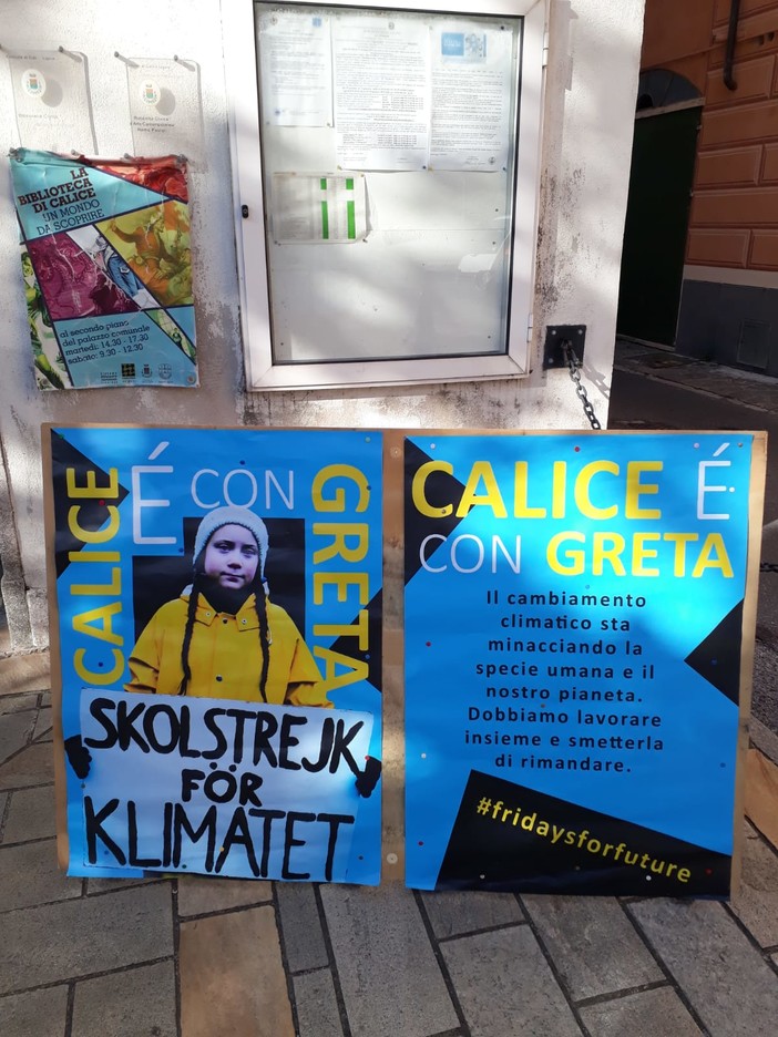 Calice Ligure: &quot;Anche noi siamo con Greta Thunberg per salvare il pianeta&quot;