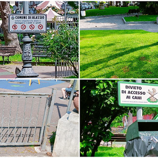 Alassio, installata la nuova cartellonistica nei parchi cittadini