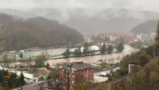 Cengio, allagati gli orti adiacenti al fiume Bormida