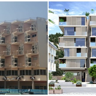 Varigotti, l'ex Plaza non c'è più: al suo posto nuovi appartamenti e un'area verde urbana