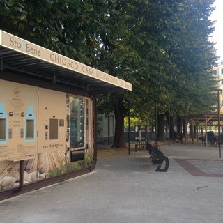 E' arrivata la prima Casetta dell'Acqua a Savona: in piazza Bologna. Si attendono le altre due