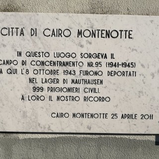 In ricordo dei quasi mille deportati dal campo di concentramento di Cairo Montenotte