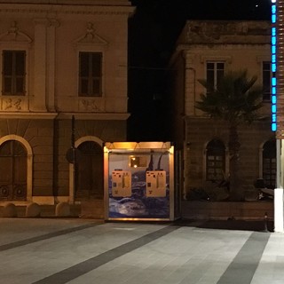 A Finale Ligure la nuova casetta dell'acqua in Piazza Donatori