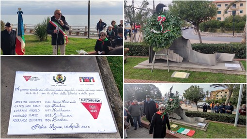 &quot;Giorno della Memoria&quot;, a Pietra Ligure una targa per ricordare i cittadini deportati nei campi di concentramento (FOTO e VIDEO)