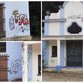 Finale, vandalizzata ancora una volta la chiesetta Regina Pacis: nuove scritte sui muri