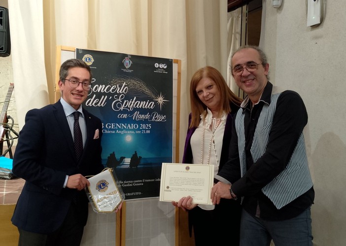 Alassio, successo per il Concerto di Nando Rizzo a sostegno della ricerca sul tumore infantile organizzato da Lions e Fidapa