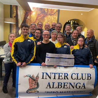 Non solo calcio, l'Inter Club Albenga fa una donazione all'Adso