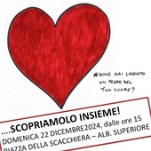 &quot;Dove hai lasciato un pezzo del tuo cuore?&quot;: il 22 dicembre la risposta al &quot;mistero&quot; albisolese