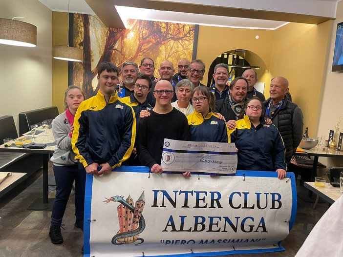 Non solo calcio, l'Inter Club Albenga fa una donazione all'Adso