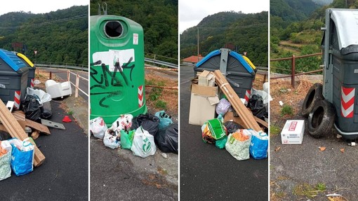 Discarica a cielo aperto a Varazze. Sindaco Pierfederici: &quot;Ci vuole davvero tanta maleducazione a lasciare le strade in questo stato&quot; (FOTO)