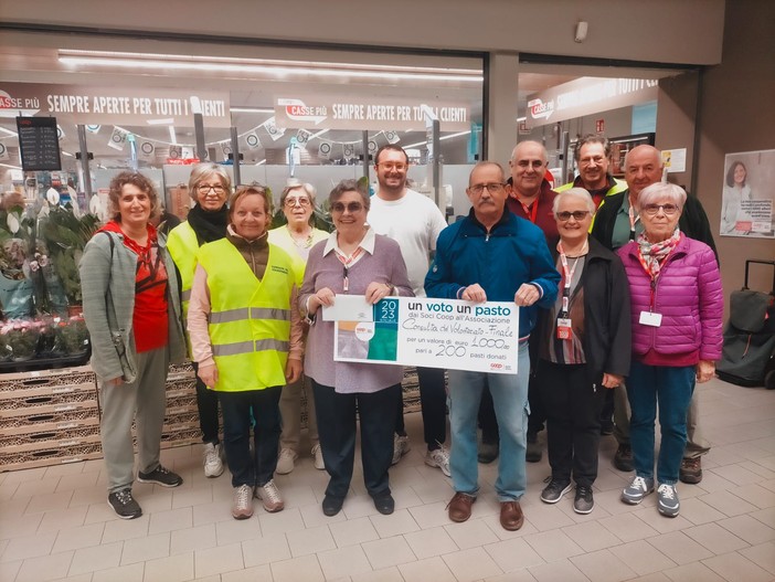 Finale, doppio ottimo risultato di solidarietà alla Coop con le associazioni della Consulta del Volontariato