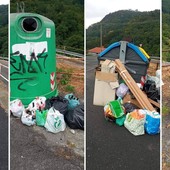 Discarica a cielo aperto a Varazze. Sindaco Pierfederici: &quot;Ci vuole davvero tanta maleducazione a lasciare le strade in questo stato&quot; (FOTO)