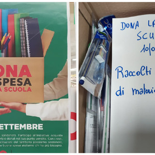 Altra raccolta solidale &quot;super&quot; a Finale: quasi 100 kg di materiale per &quot;Dona la Spesa per la scuola&quot;