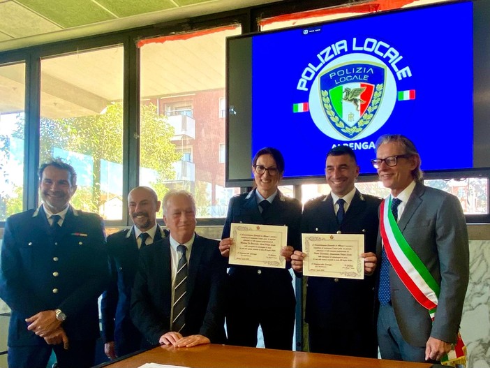 Polizia Locale di Albenga pilastro della sicurezza urbana: record di interventi e un encomio speciale