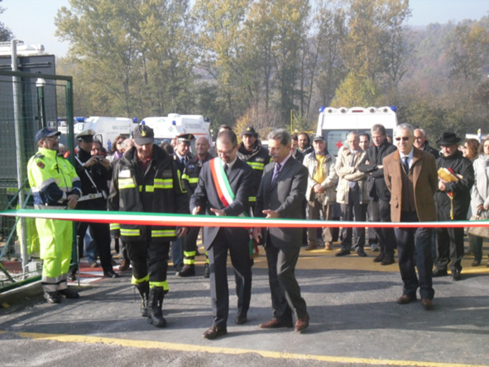 Millesimo, inaugurata l'area per l'elisoccorso