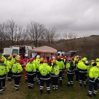 Ricerca persona a Stella, esercitazione della protezione civile e del gruppo cinofilo (FOTO)