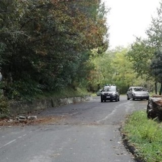 Frana in località Mezzano a Stella: la prossima settimana strada riaperta a senso unico