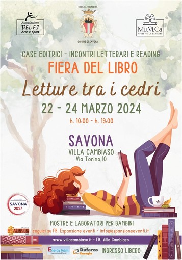 A Savona la prima edizione della Fiera del libro “ Letture tra i cedri”