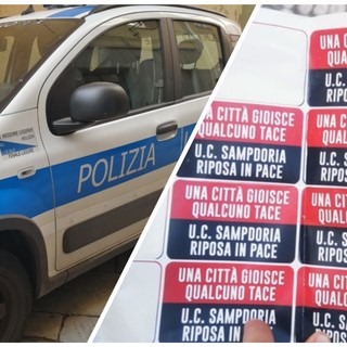 Appiccicava adesivi della sua squadra del cuore sull'arredo urbano, tifoso genoano multato a Finalborgo