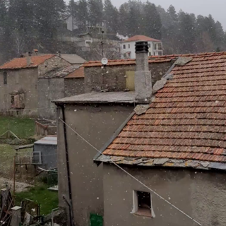 Bardineto, fiocchi di neve 'coreografici' sul comune dell'Alta Valle (VIDEO)