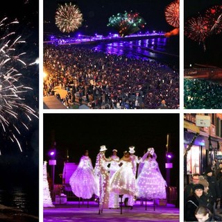 Fuochi d’artificio ad Alassio, una festa di colori e luci per dare il benvenuto al 2024