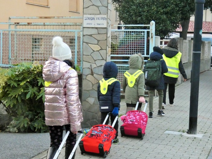 Ad Albissola Marina inaugurata nuova linea del &quot;Pedibus&quot;: è la terza