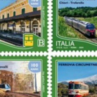 Il francobollo corre sui binari italiani