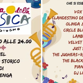 Festa della Musica ad Albenga: il 21 giugno esibizioni in tutto il centro storico