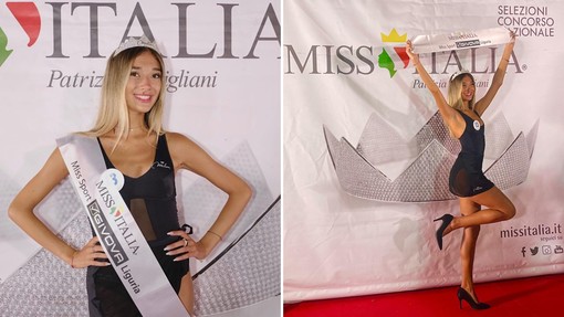 La studentessa di Albenga Francesca Pavese è Miss Sport Givova Liguria: “Così volo alla finalissima regionale di Miss Italia”