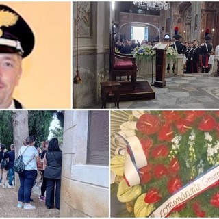 Tenente dei carabinieri morto, in centinaia al funerale di Diego Bonavera