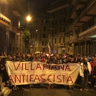 Savona, in 250 alla fiaccolata a Villapiana per dire no all'apertura della sede di Casapound (FOTO e VIDEO)