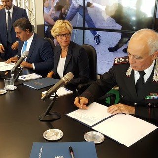 Sicurezza: firmato protocollo d'intesa tra Regione Liguria e l'Arma dei Carabinieri