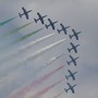 Frecce Tricolori in azione nei cieli della Liguria