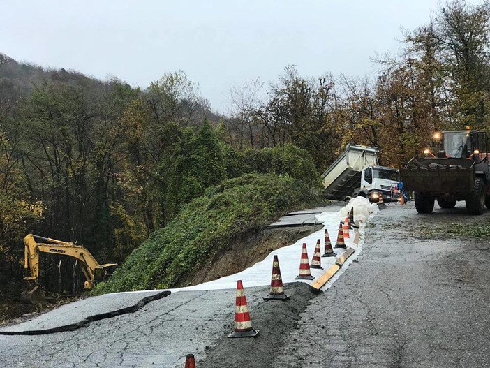 Cairo Montenotte: chiusa per lavori urgenti la strada di Camponuovo