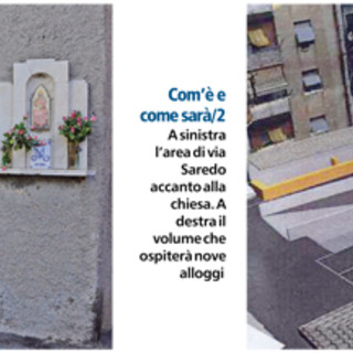 Savona Fornaci: il progetto residenziale  nel campetto della chiesa...